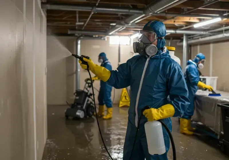 Basement Sanitization and Antimicrobial Treatment process in Royse City, TX